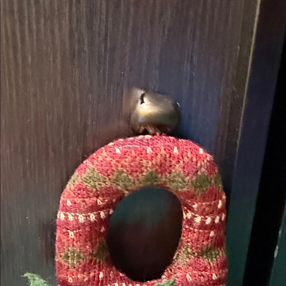 Festive Santa Door Hanger - Red and White